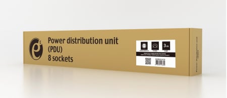 Prelungitor GEMBIRD PDU C14 la 8 x Schuko 3m 1U 10A EG-PDU-014-C14 [4]