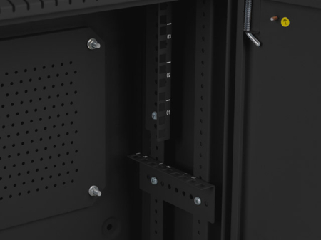 Rack 19" Lanberg 4U+3U/540X200 Profil Redus, Negru (Asamblat) [6]