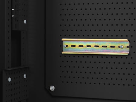Rack 19" Lanberg 6U+3U/540X200 Profil Redus, Negru (Asamblat) [13]