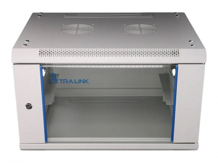 Rack Extralink 6U 600X450 Wall-Mounted Rackmount Cabinet, Gri