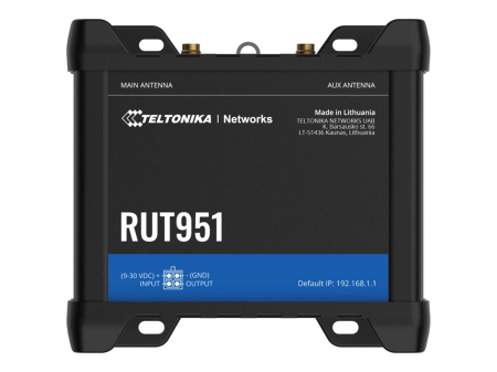 Router industrial Teltonika RUT951, WiFi,  3G, 4G, Ethernet, SMS, 4 porturi RJ45 WAN/LAN 10/100 Mbps, IoT [3]