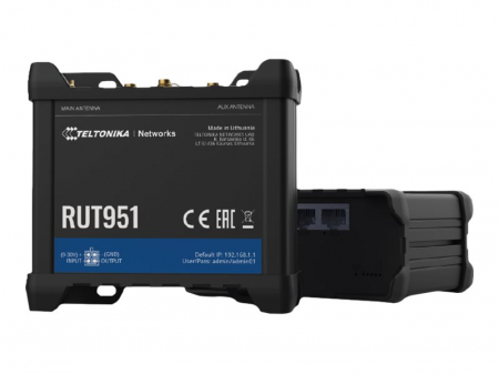 Router industrial Teltonika RUT951, WiFi,  3G, 4G, Ethernet, SMS, 4 porturi RJ45 WAN/LAN 10/100 Mbps, IoT [2]