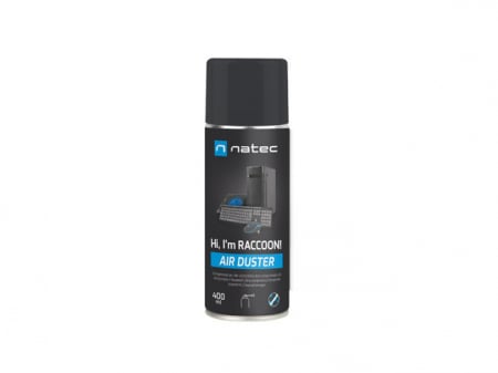 Produse Curatare IT - Spray cu aer comprimat Natec Raccoon Air, 400 ml