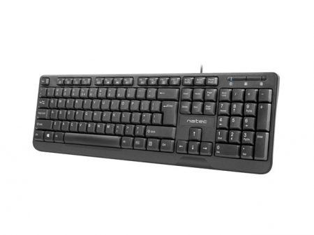 Tastatura  NATEC NKL-0967 Trout Slim USB, US Layout Slim, Neagra [2]