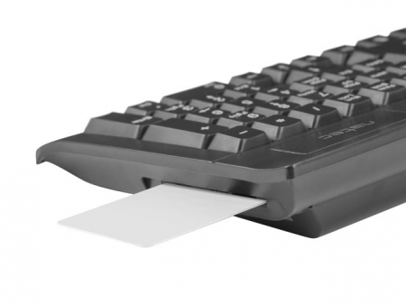 Tastatura NATEC NKL-1055 Moray USB cu cititor de carduri inteligente, Negru [3]