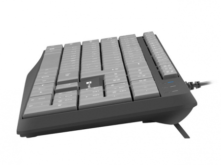 Tastatura NATEC NKL-1507 NAUTILUS SLIM Negru/Gri USB US Layout [3]