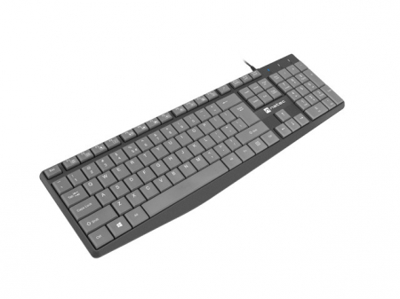 Tastatura NATEC NKL-1507 NAUTILUS SLIM Negru/Gri USB US Layout [2]
