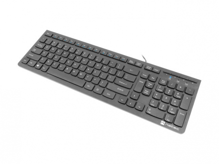 Tastatura NATEC NKL-1829 Discus 2 SLIM USB US Layout Slim Neagra [3]