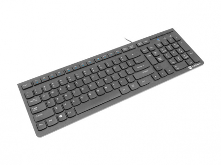 Tastatura NATEC NKL-1829 Discus 2 SLIM USB US Layout Slim Neagra [1]