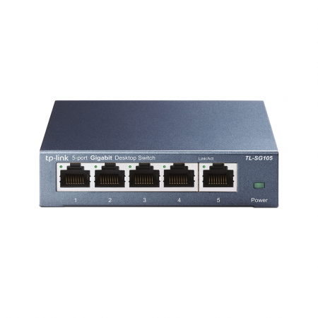 TP-LINK 5-port Metal Gigabit Switch 5 10/100/1000M RJ45 ports supports GMP Snooping IEEE 802.1p QoS (NON)(RSE)(EUR) [1]