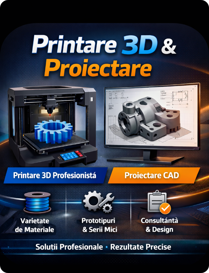 Servicii de printare 3D si proiectare