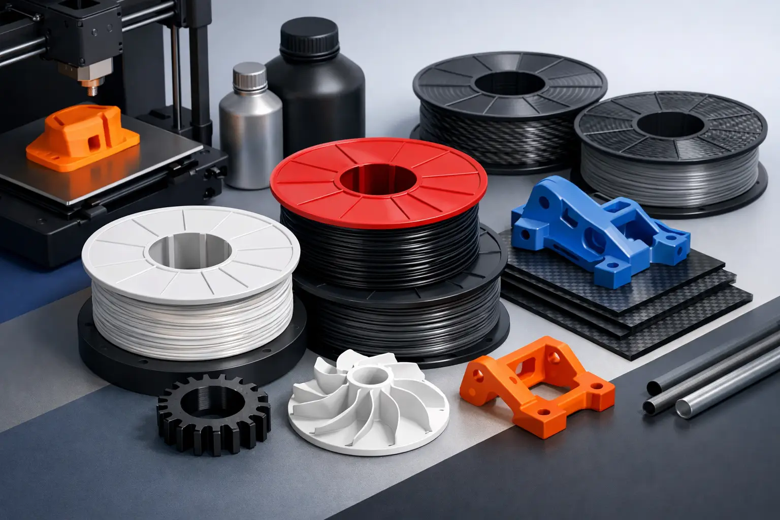Cele mai bune filamente tehnice în 3D print