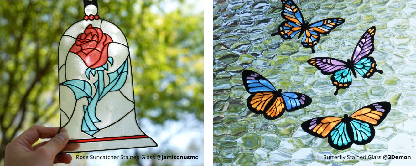 print 3D din PLA Translucent Bambu Lab cu efect de difuzie a luminii