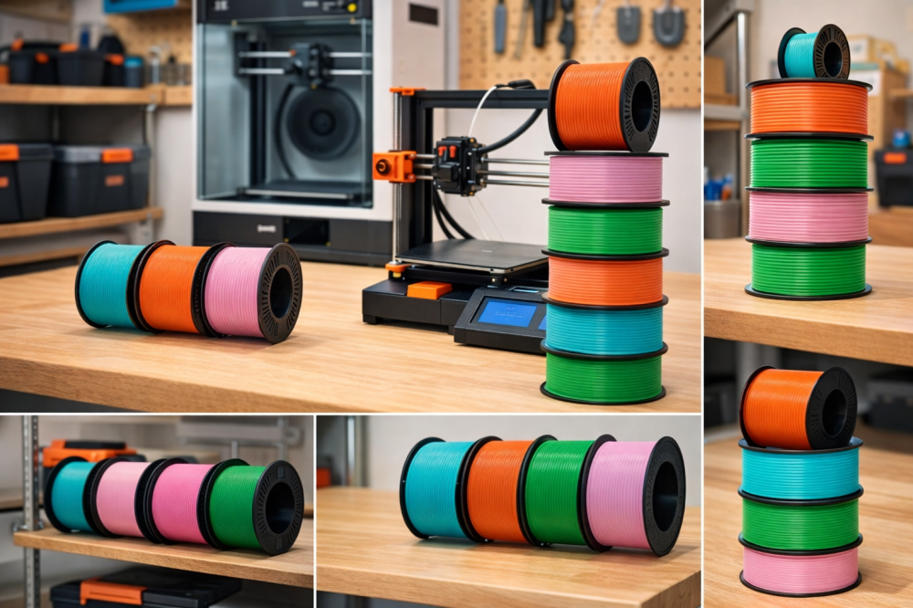 Filament PLA Basic 1.75 mm Dark Grey Gri Inchis 250 grame [8]