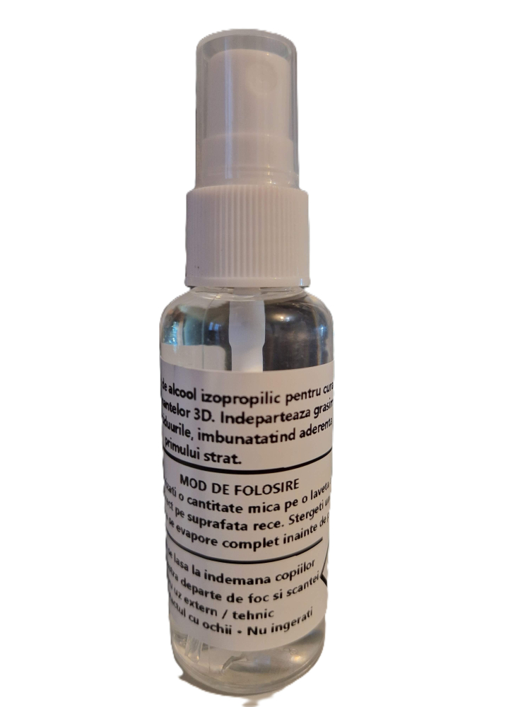 Spray Alcool IPA 99,9% – curatare pat imprimanta 3D - pulverizator 50 ml [2]