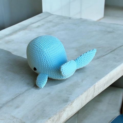 Figurina 3D Crosetata Balena 2 – Model Decorativ, Printat 3D, Colectie Unicat [2]