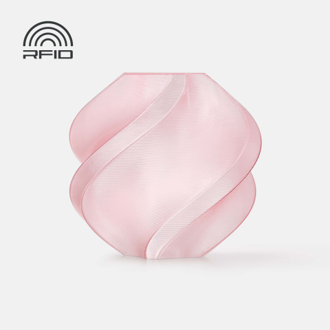 PETG Translucent - Filament PETG Translucent 1.75 mm Translucent Pink 1kg RFID refill