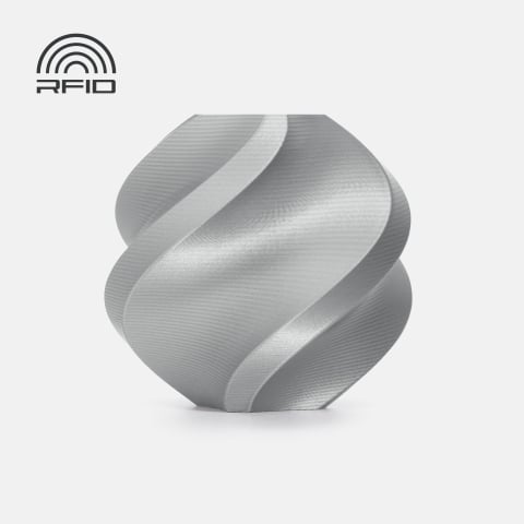 PLA Basic - Filament PLA Basic 1.75 mm Silver 1kg RFID refill