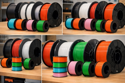 Filament PLA Basic 1.75 mm Dark Grey Gri Inchis 250 grame [6]