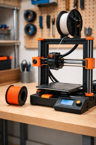 Filament PLA Basic 1.75 mm Dark Grey Gri Inchis 250 grame [5]