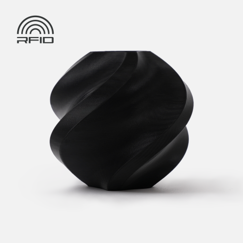 PLA - Filament PLA Basic 1.75 mm Black negru 1kg RFID spool