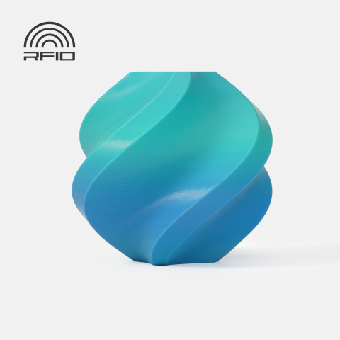 PLA Basic Gradient - Filament PLA Basic Gradient 1.75 mm Ocean to Meadow 1kg RFID spool