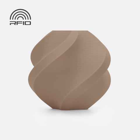 PLA Mat - Filament PLA Matte 1.75 mm Latte Brown 1kg RFID refill