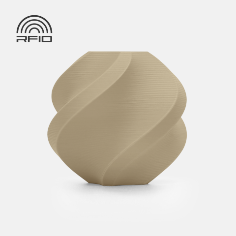 PLA Mat - Filament PLA Matte 1.75 mm Desert Tan 1kg RFID refill