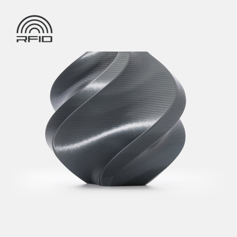 PLA Silk - Filament PLA Silk 1.75 mm Titan Gray 1kg RFID spool