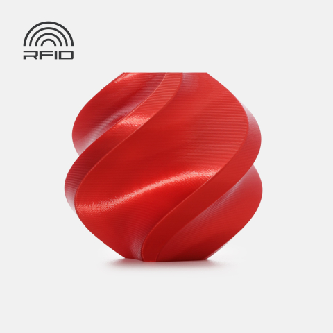 PLA Silk - Filament PLA Silk 1.75 mm Candy Red 1kg RFID spool