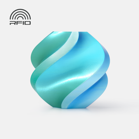 PLA Silk Multicolour - Filament PLA Silk MultiColour 1.75 mm Aurora Purple 1kg RFID spool