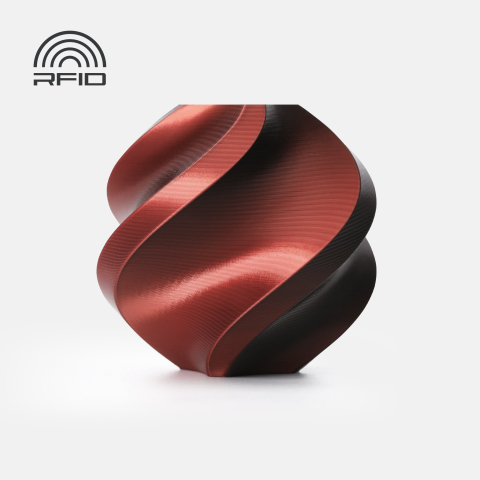 PLA Silk Multicolour - Filament PLA Silk MultiColour 1.75 mm Aurora Purple 1kg RFID spool