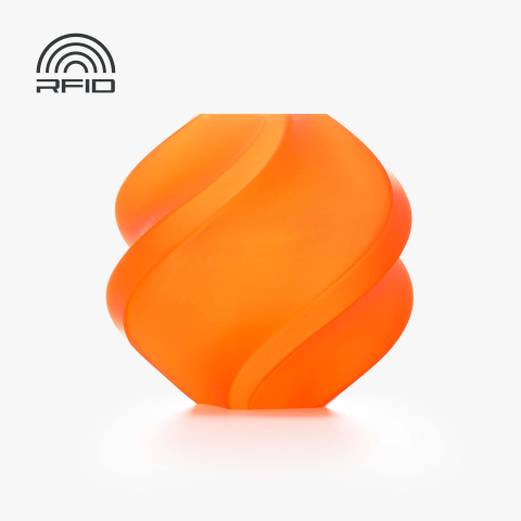 PLA Translucent - Filament PLA Translucent 1.75 mm Orange 1kg RFID cu spool