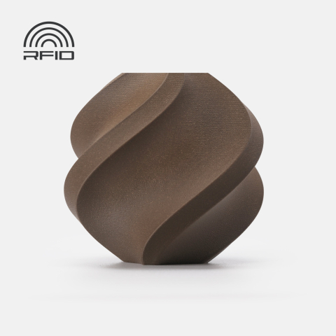 PLA Wood - Filament PLA Wood 1.75 mm Black Walnut 1kg RFID spool