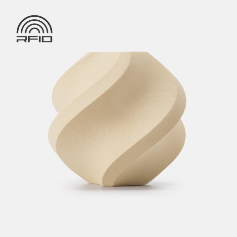 PLA Wood - Filament PLA Wood 1.75 mm White Oak 1kg RFID spool