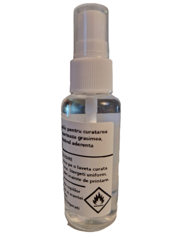 Curatare & Intretinere - Spray Alcool IPA 99,9% – curatare pat imprimanta 3D - pulverizator 50 ml