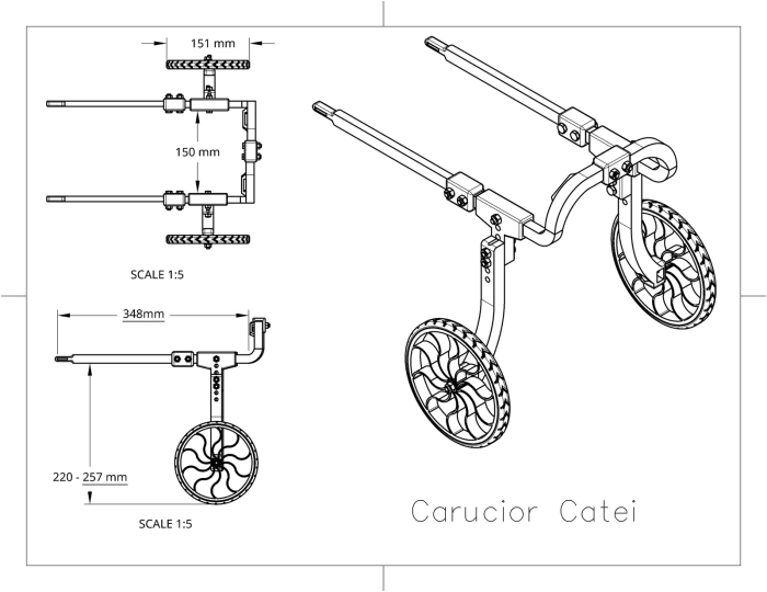 Cărucior  pentru câini și pisici [4]