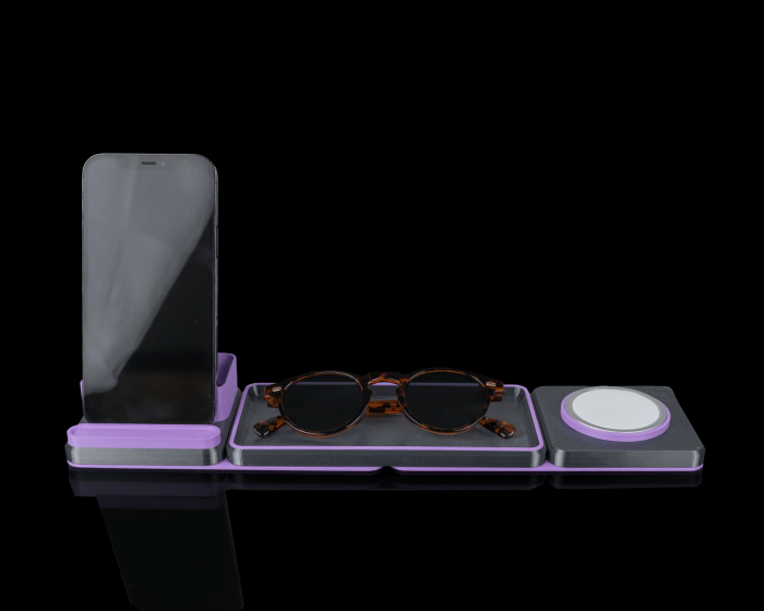 Office Plus Kit – suport de birou premium cu spațiu pentru încărcare wireless [4]