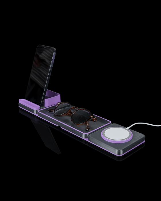 Office Plus Kit – suport de birou premium cu spațiu pentru încărcare wireless [5]