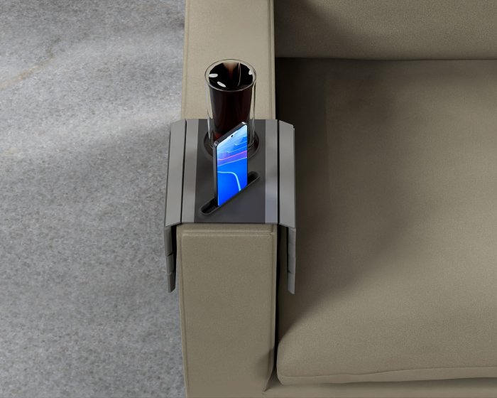 Suport pentru telefon și pahar pentru canapea – printat 3D din PLA [3]