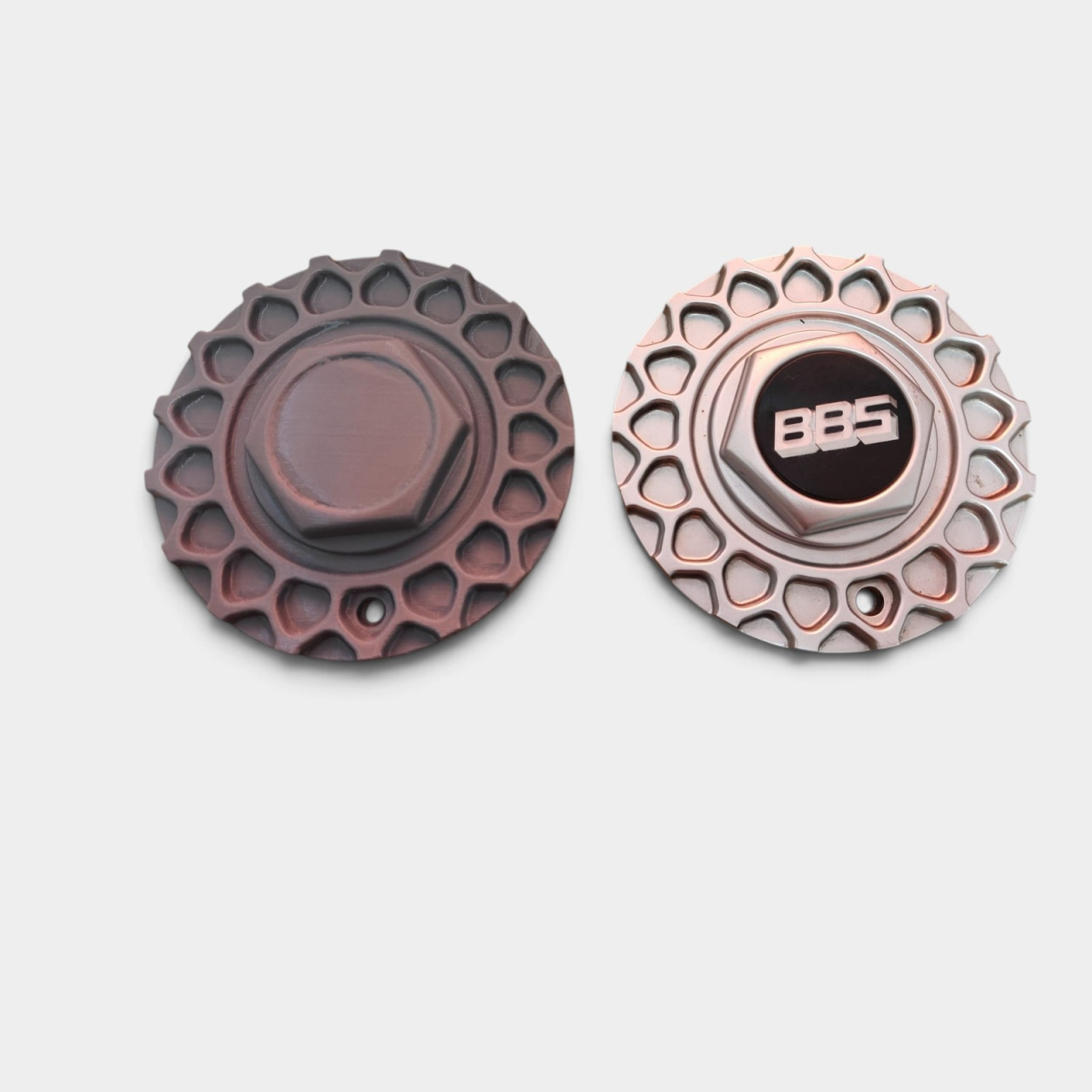 Capac central de jantă BBS 170 mm, model waffle cu hexagon, printat 3D [2]