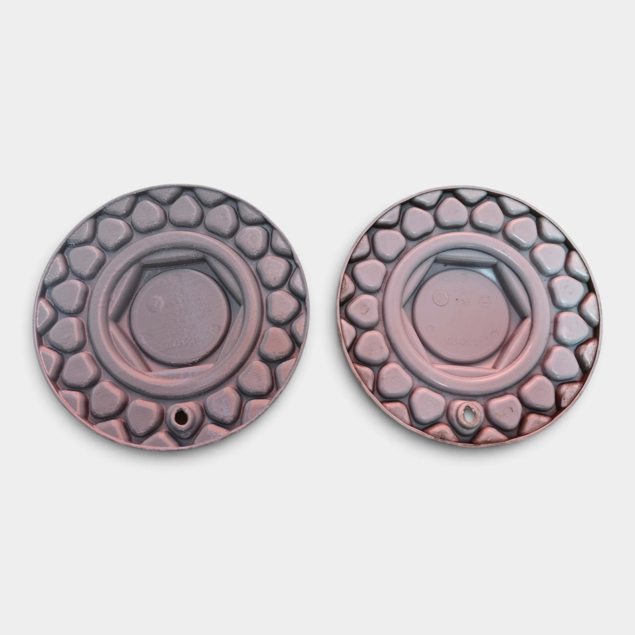 Capac central de jantă BBS 170 mm, model waffle cu hexagon, printat 3D [3]