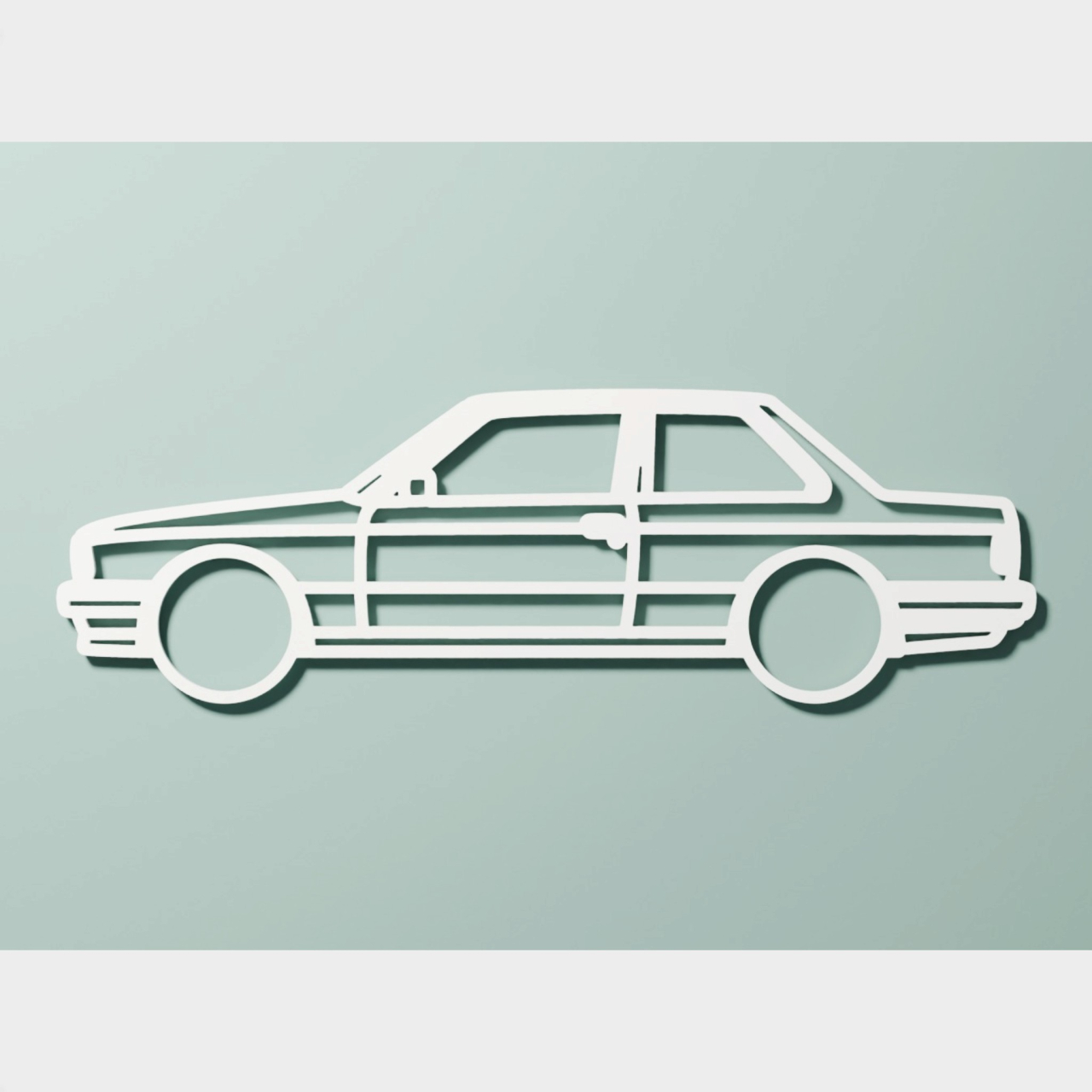 Siluetă decorativă perete BMW E30 Coupe [4]