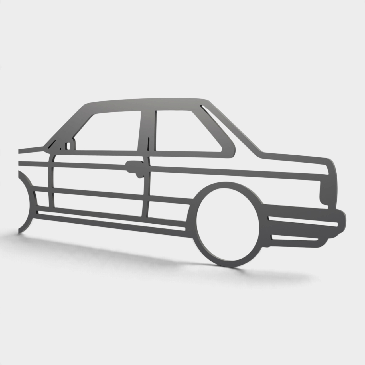 Siluetă decorativă perete BMW E30 Coupe [2]