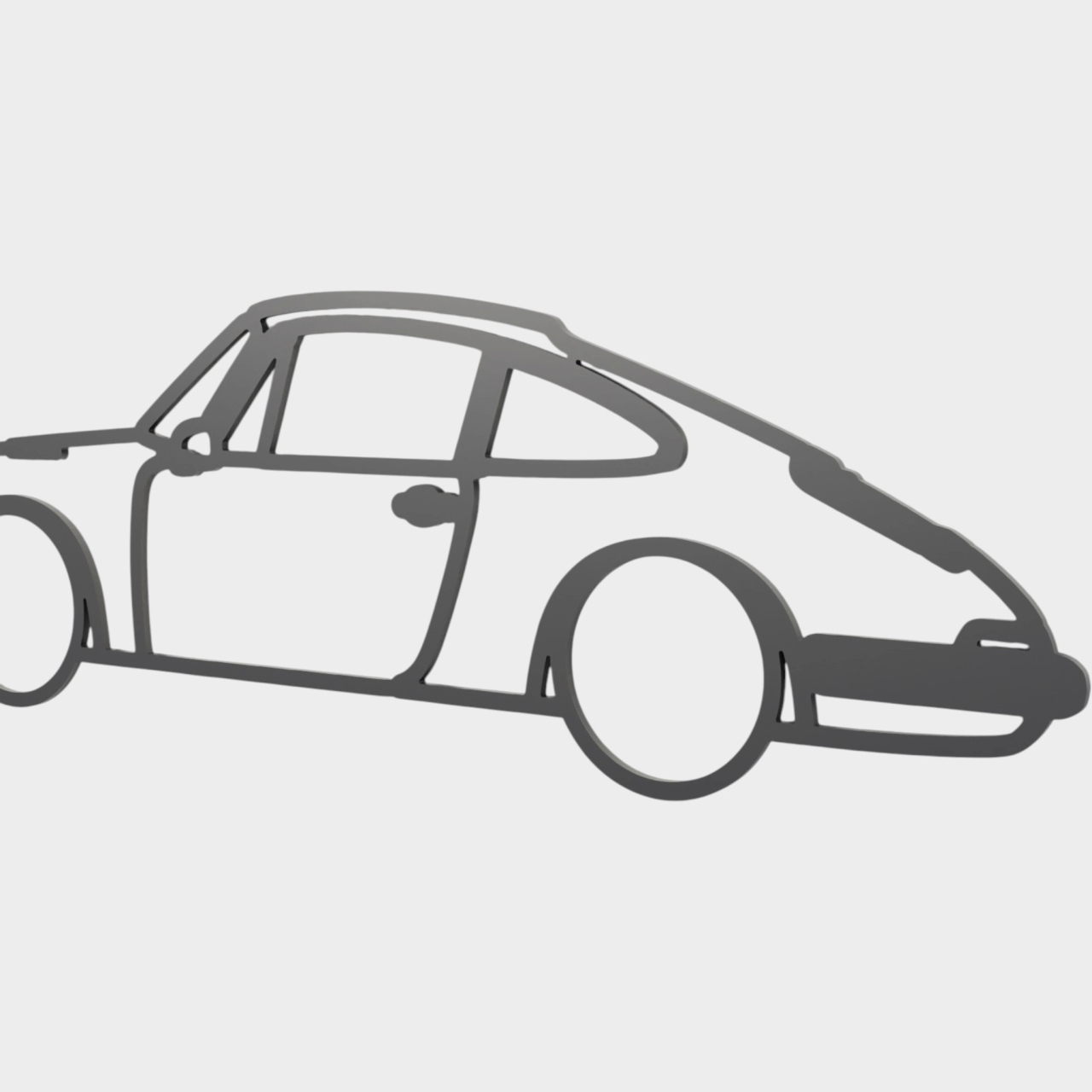 Siluetă decorativă perete Porsche 911 clasic [2]