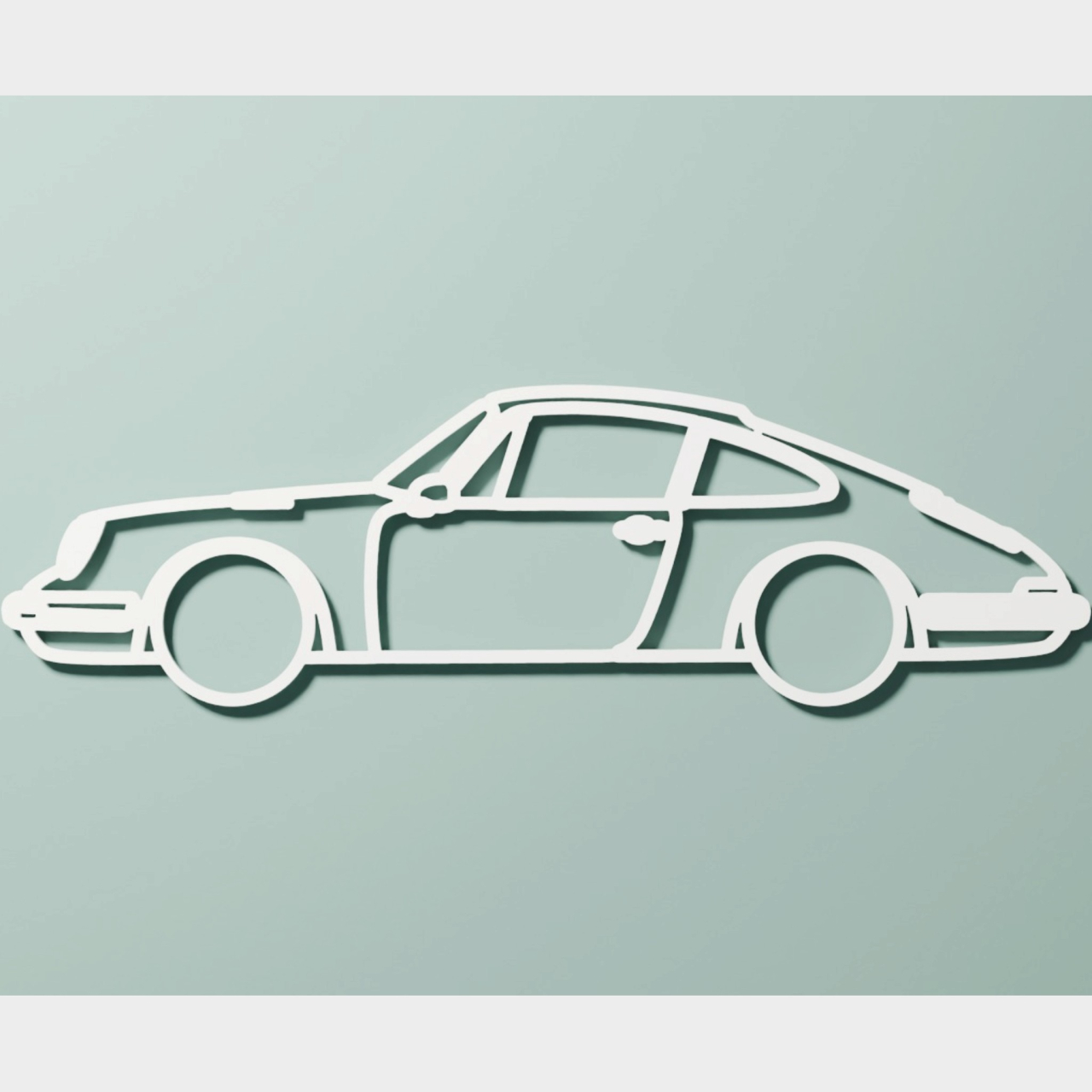 Siluetă decorativă perete Porsche 911 clasic [4]