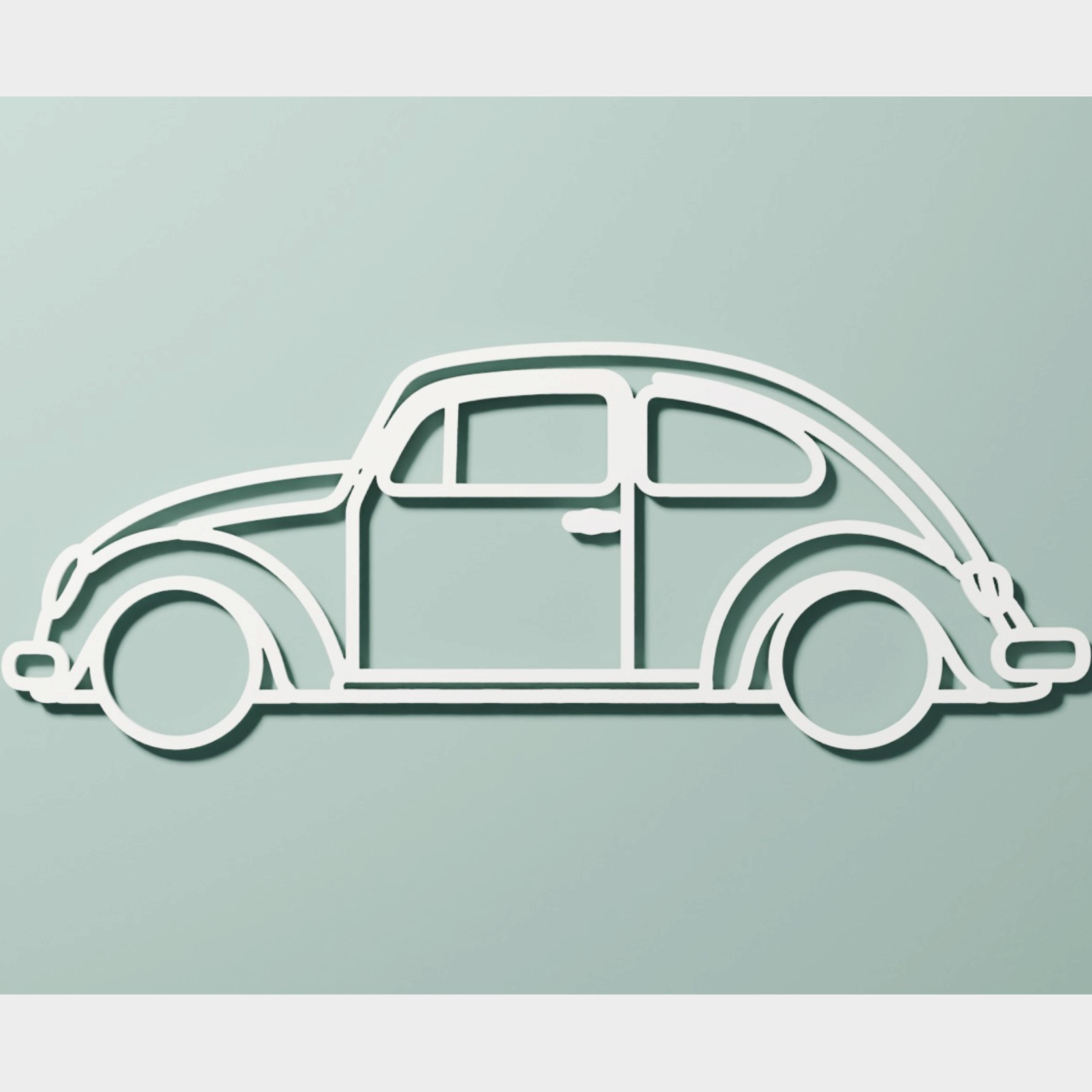 Siluetă decorativă perete VW Beetle (Broscuța) [4]