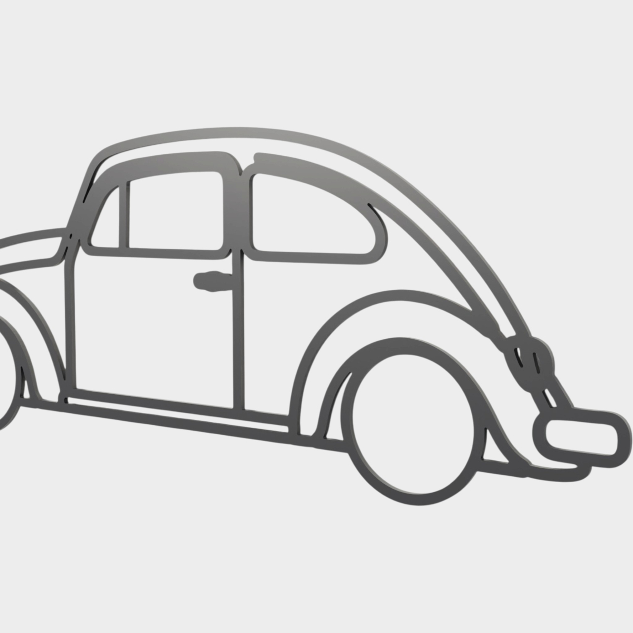Siluetă decorativă perete VW Beetle (Broscuța) [2]