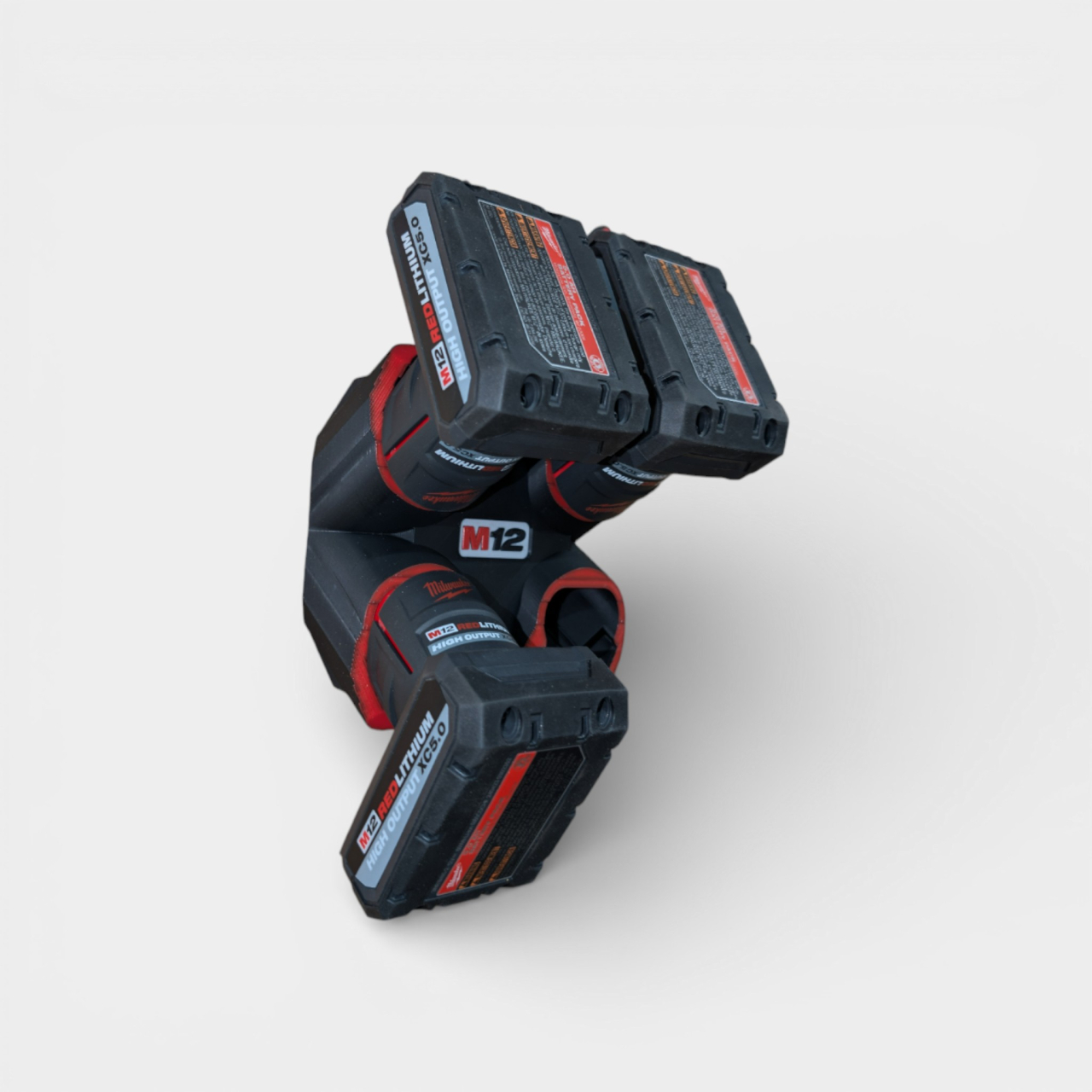 Suport de Perete pentru 4 Acumulatori - Milwaukee M12 (Quad Holder) [2]