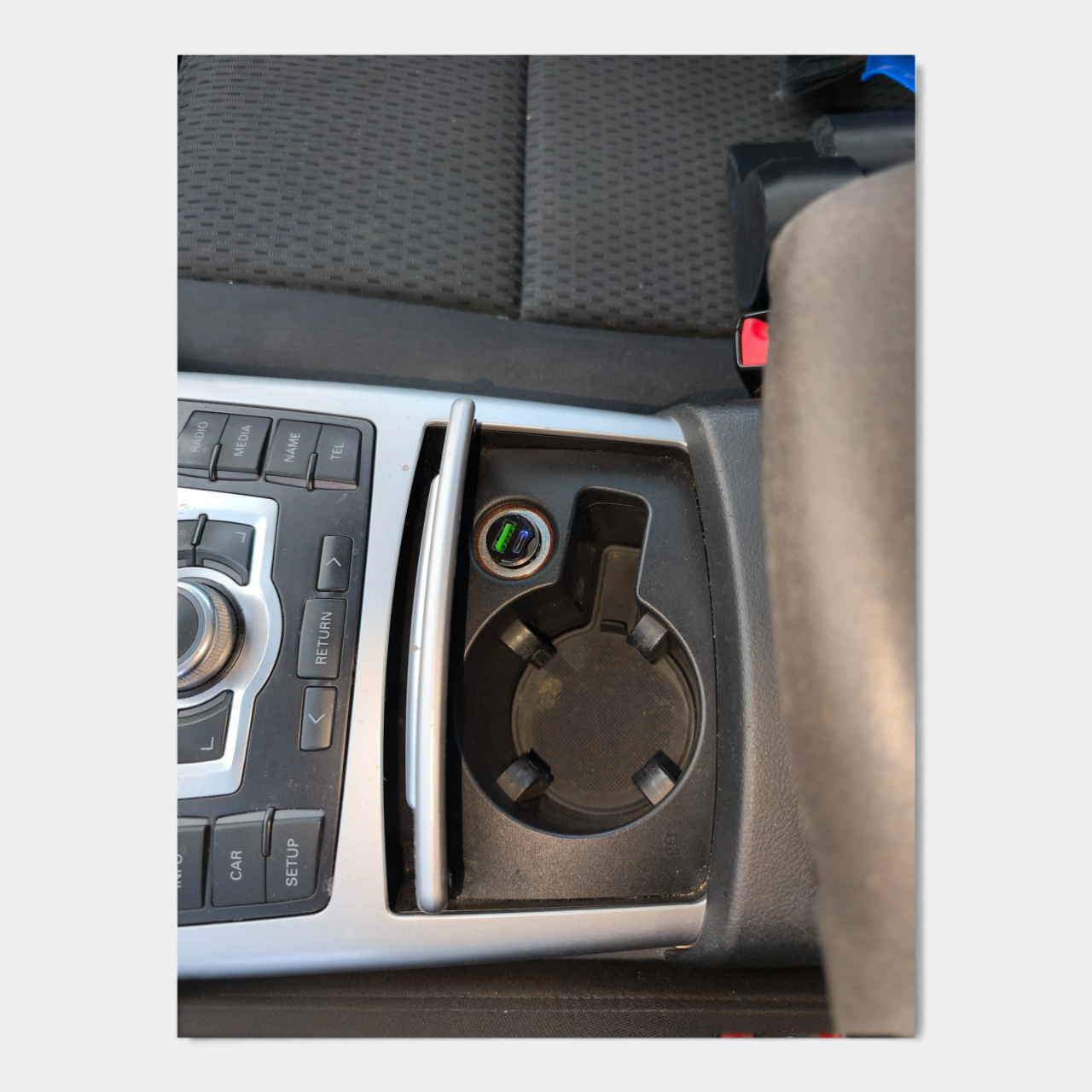 Suport Pahare Dublu (Cup Holder) Consolă Centrală - Audi A6 C6 [3]